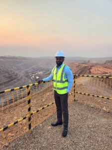 Photo of Portfolio Manager and Analyst Babatunde Ojo, CFA, at a Somika mine in Lubumbashi Katanga, Democratic Republic of the Congo.